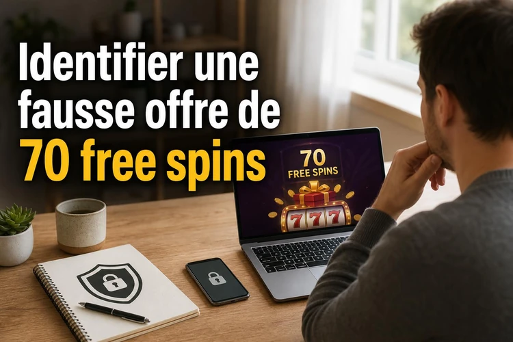 Identifier une fausse offre de 70 free spins