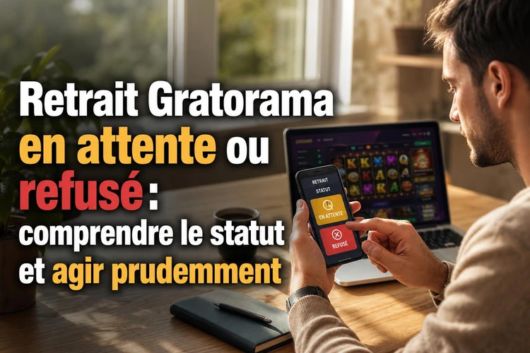 Retrait Gratorama en attente ou refusé: comprendre le statut et agir prudemment